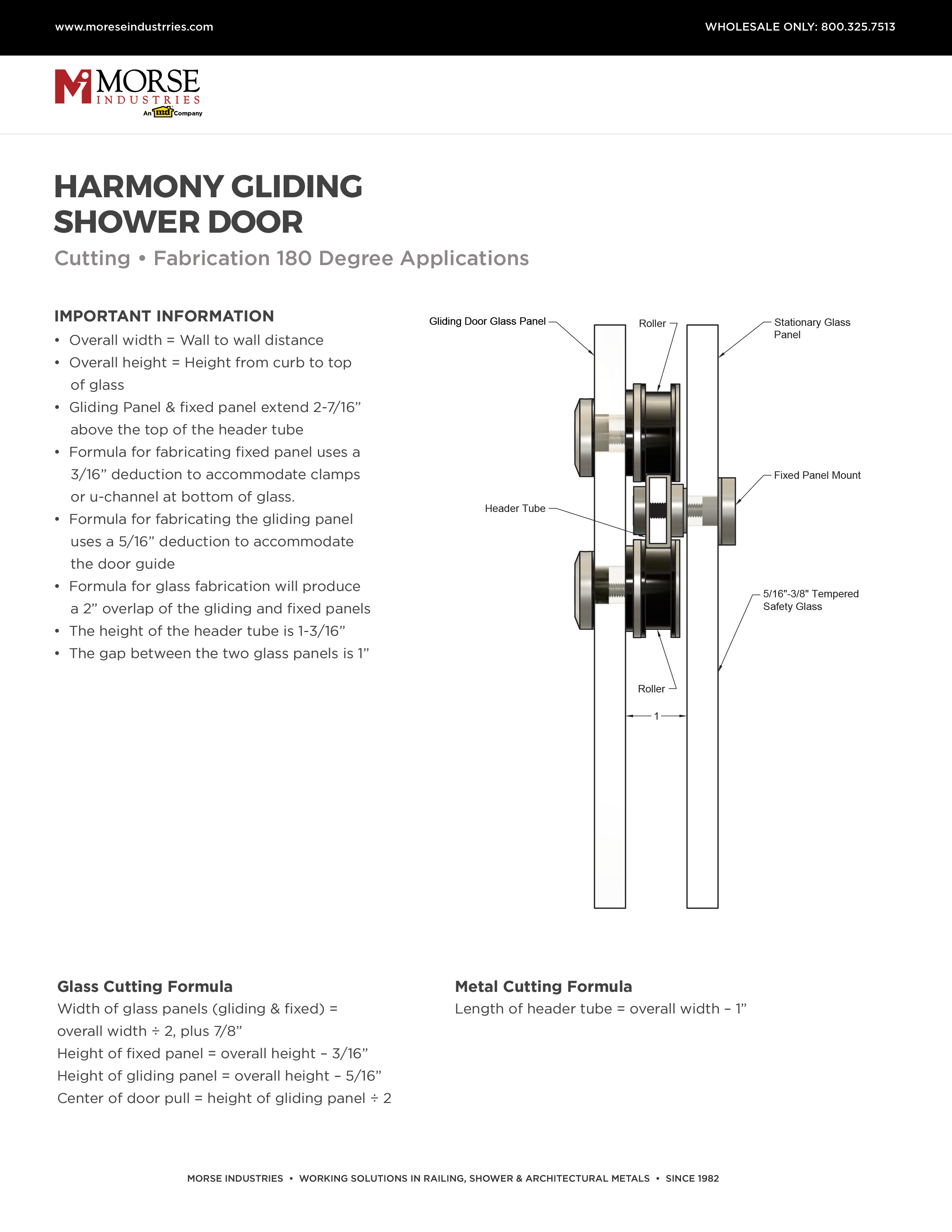 Harmony Gliding Shower Glass Fabrication