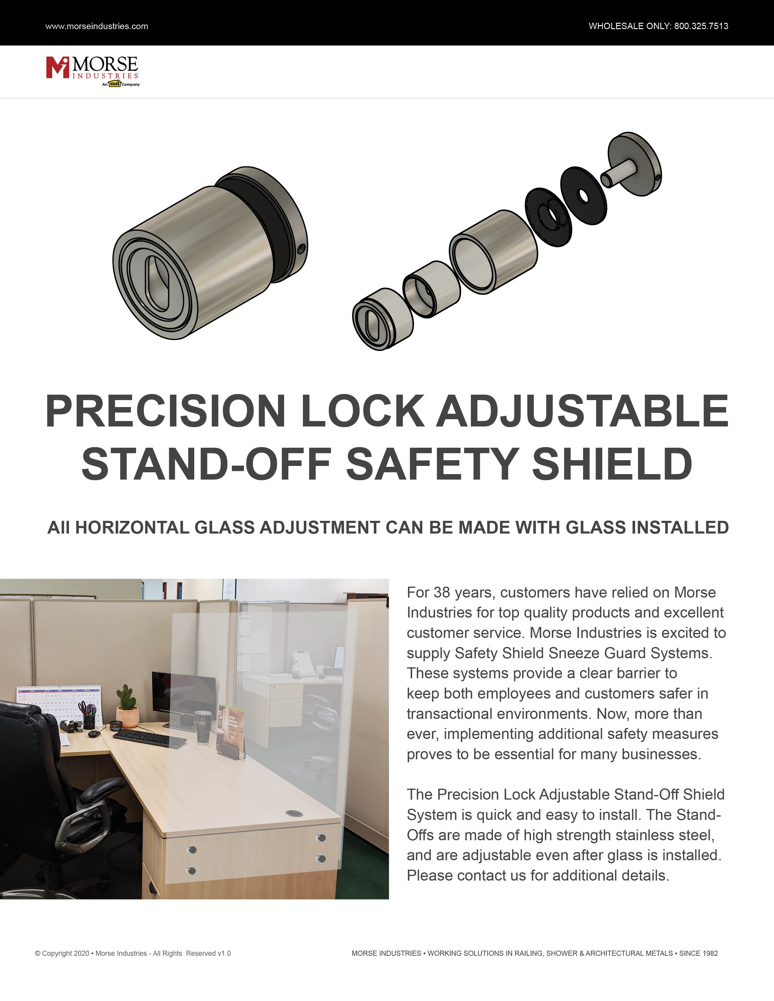 Adjustable Stand-Off Safety Shield