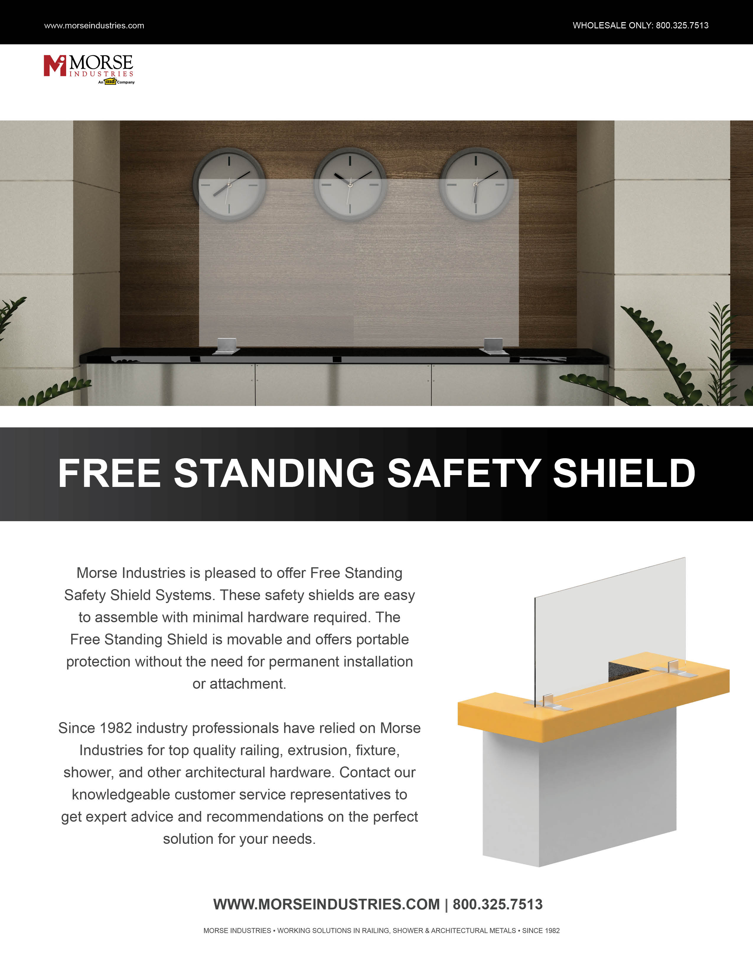 Free Standing Safety Shield