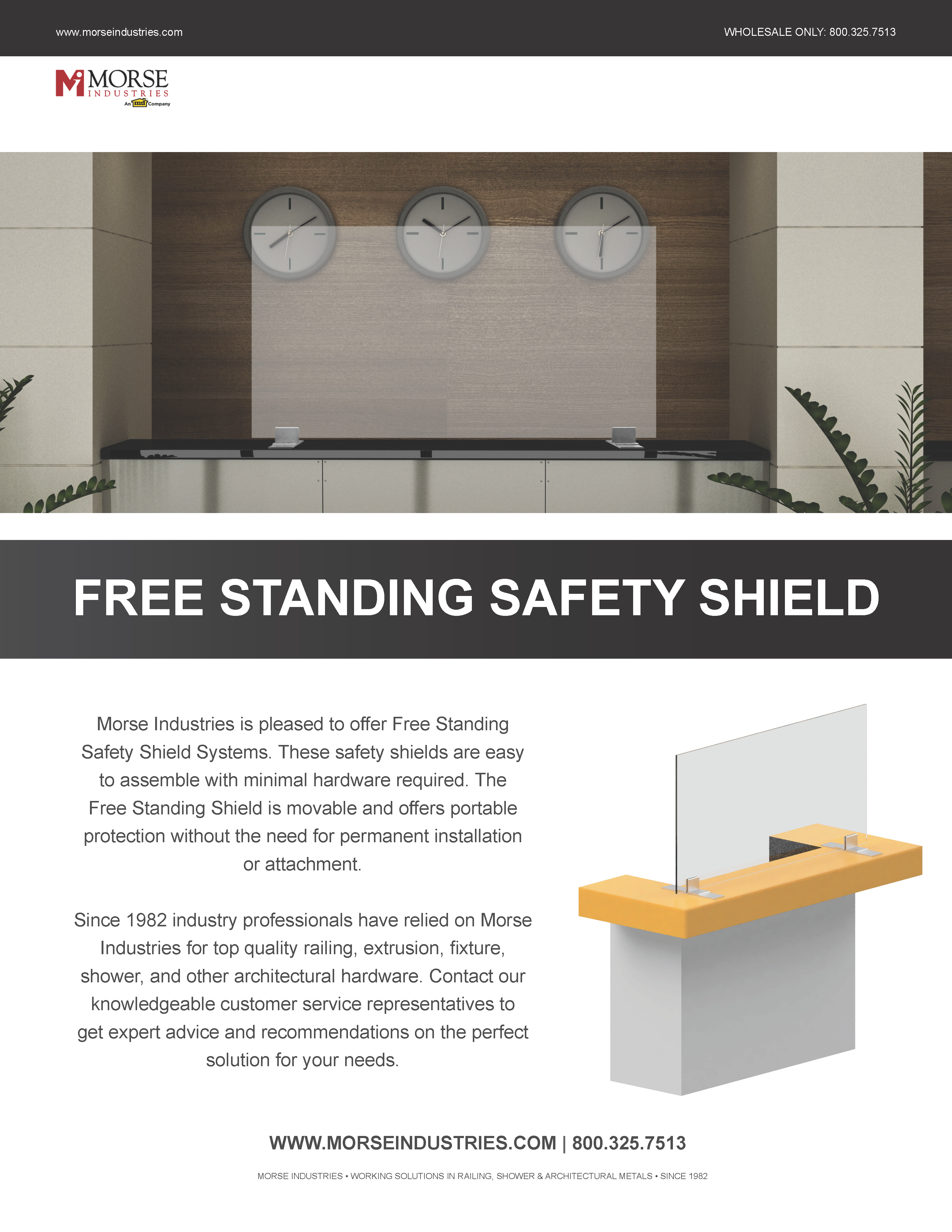Free Standing Safety Shield